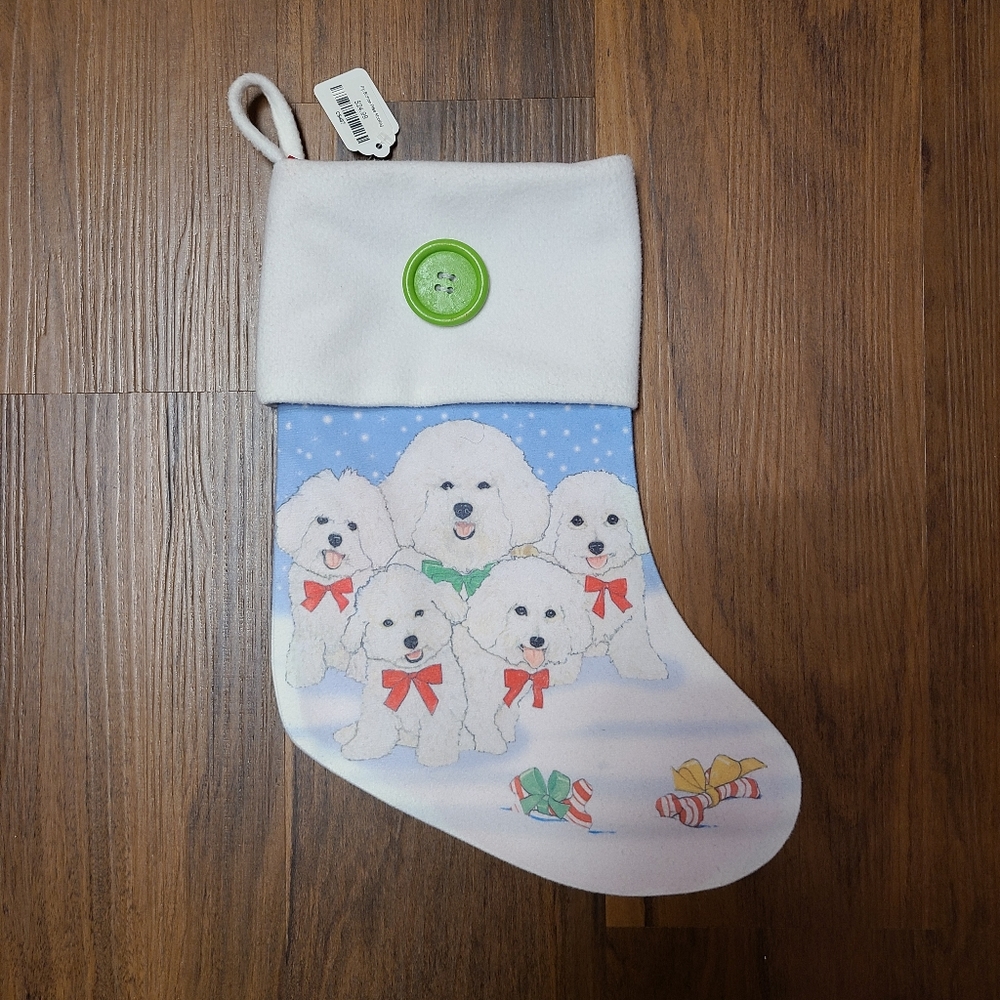 Bichon Christmas Stocking